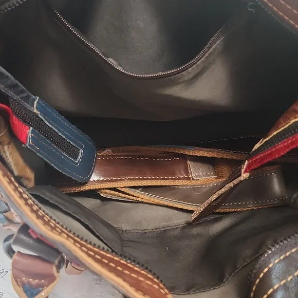 Multicolor leather purse - Picture 9 of 10